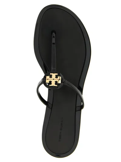 Tory Burch Embellished Thong Sandals In Black