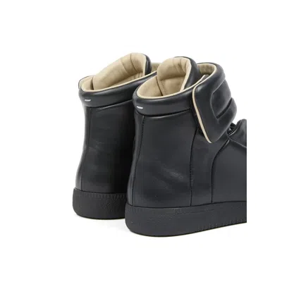 Maison Margiela Future Low Sneakers Ankle Length Rubber Sole In Black