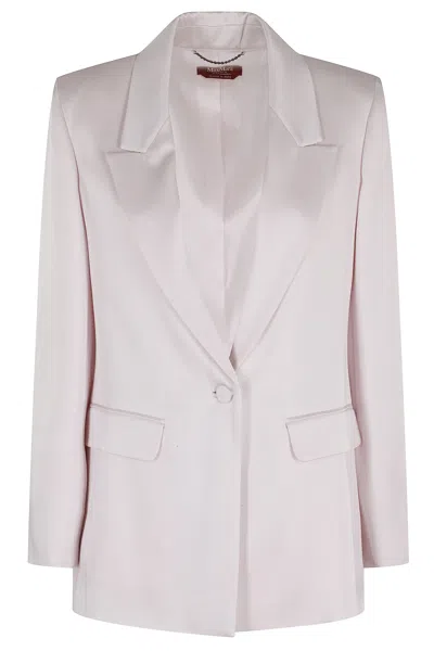 Max Mara Long-sleeved Suit Jacket In Pink