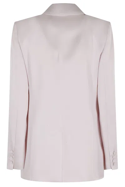 Max Mara Long-sleeved Suit Jacket In Pink