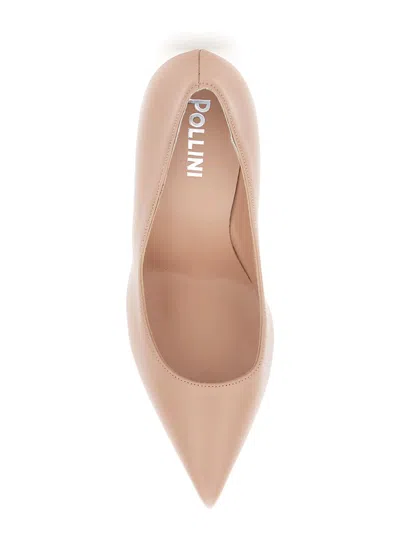 Pollini Pink Pumps With High Stiletto Heel In Ecoleather Woman In Pink