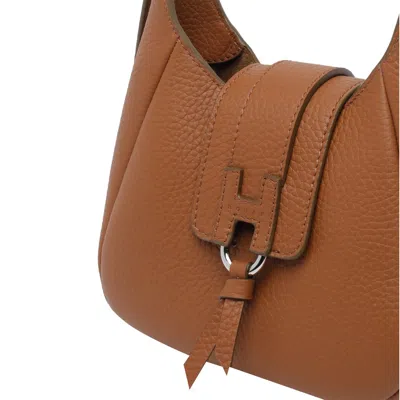 Hogan Hoket Adjustable-handle Shoulder Bag In Brown