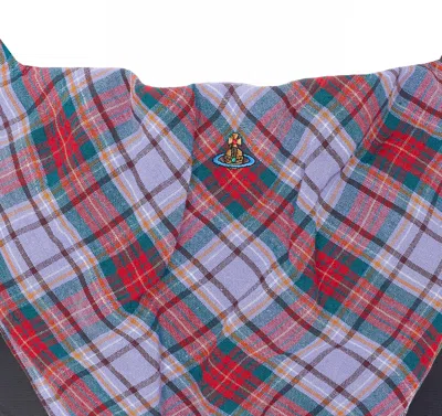 Vivienne Westwood Puppy Tartan Linen And Mesh Bustier Top In Multi
