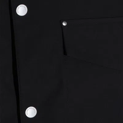Moose Knuckles Buttoned Pocket Shirt In Black