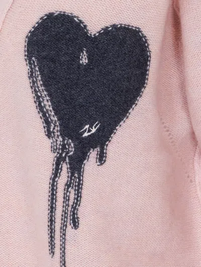 Zadig & Voltaire Womens Pearly Mirkaz V-neck Cashmere Cardigan In Silver