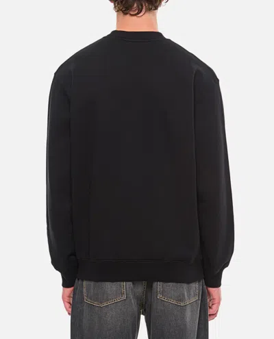 Jacquemus Relaxed Fit Long-sleeve Shirt With Minimalist Patch Detail In Black