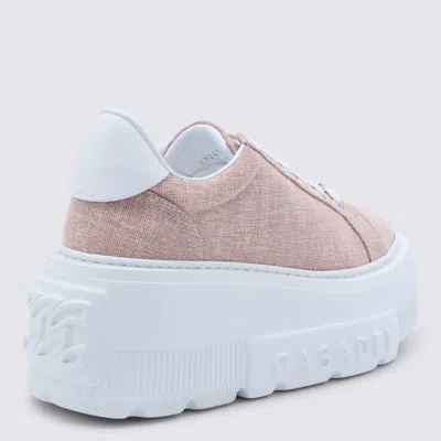 Casadei Pink Leather Nexus Solar Eclipse Sneakers