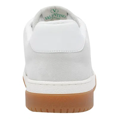 Valentino Garavani Signature Detail Ankle Padding Sneakers With Interchangeable Laces In White