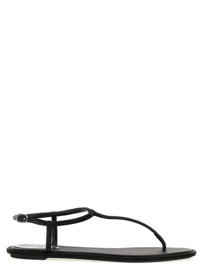 René Caovilla Rene Caovilla Elegant Flats For The Modern Woman In Black