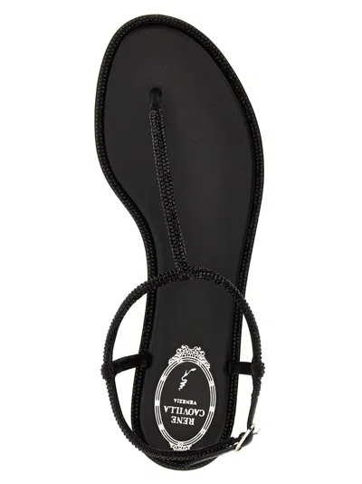 René Caovilla Rene Caovilla Elegant Flats For The Modern Woman In Black