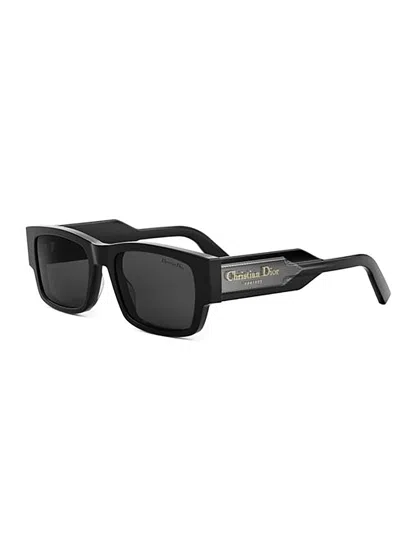 Dior Rectangular Sunglasses In Black