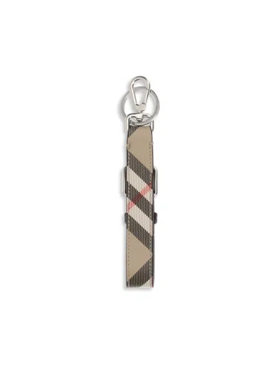 Burberry Check Keychain In Multi