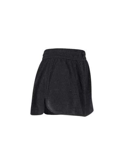 Oseree Buttoned Shorts In Black