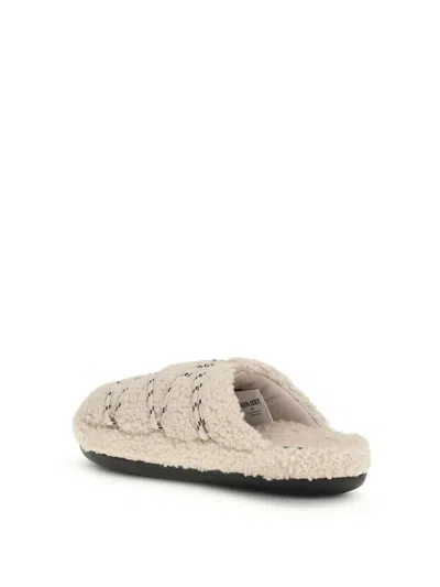 Moon Boot Mb Teddy Slipper Slipper-mule In Beige Shearling