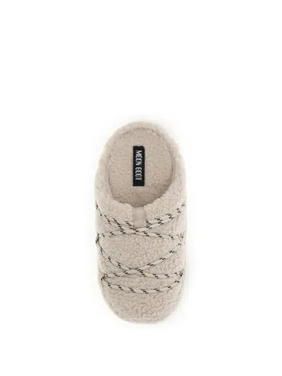 Moon Boot Mb Teddy Slipper Slipper-mule In Beige Shearling