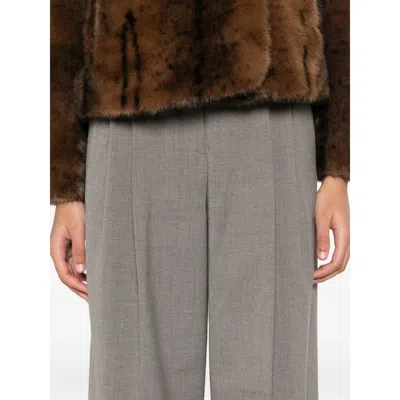 By Malene Birger Cymbaria High-waist Trousers In Gray