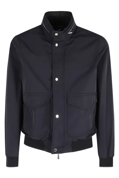Moorer Tanner-at Bomber Regular Jackets Blue In Black