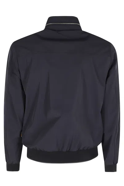 Moorer Tanner-at Bomber Regular Jackets Blue In Black