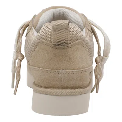 Ugg Lo Lowmel Beige Sneakers With Mesh Inserts And Logo On The Side In Suede Man In Multi