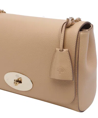 Mulberry Medium Lily Turn-lock Chain Leather Shoulder Bag In Brown