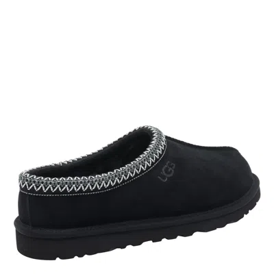 Ugg Tasman Ii 1174671-blk Slipper Men Black Suede Sheepskin Lined Slip-on Gug228