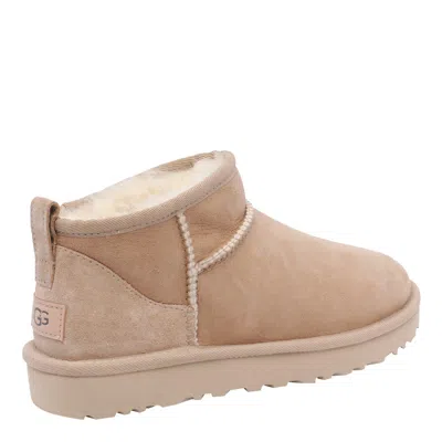 Ugg Classic Ultra Mini Suede Boots For Woman In Brown