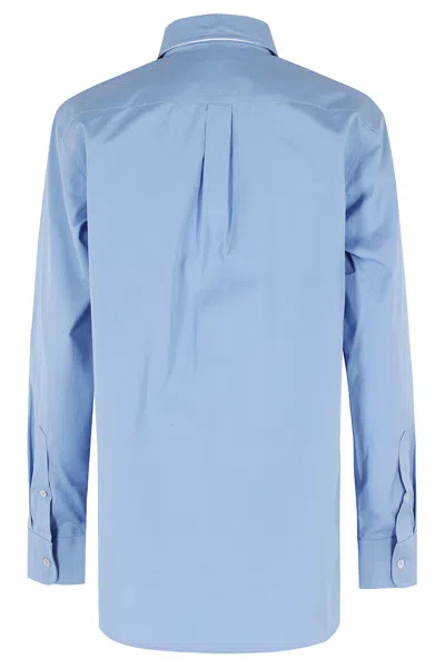 Apc Buttoned Shirt In Blue