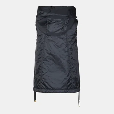 Max Mara The Cube Navy Down Jacket In Blue