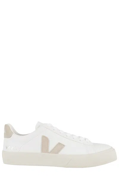 Veja Campo Bicolor Leather Low-top Sneakers In Animal Print