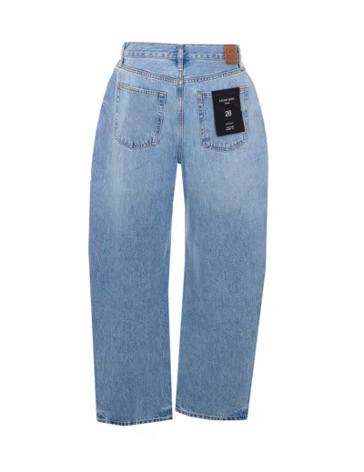 Anine Bing Five-pocket Denim Trousers Featuring Belt Loops In Blue