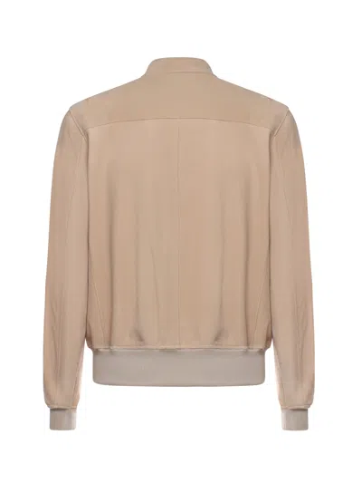 Eleventy Buttoned Suede Jacket In Brown