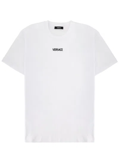 Versace T-shirt With Logo In White