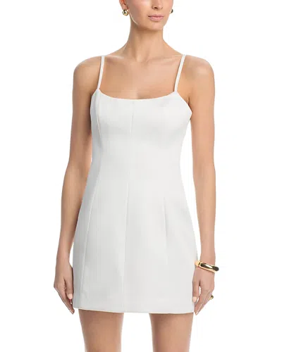 French Connection York Satin Mini Dress In White