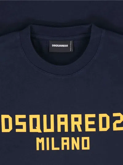 Dsquared2 T-shirt Logo  In Blue