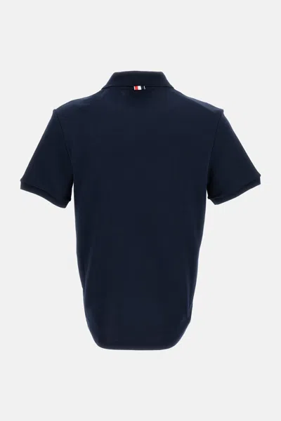 Thom Browne Structured Blue Shirt With Button-down Front In Blue