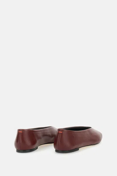 Aeyde Womens Wine Betty Pointed-toe Leather Ballet Flats