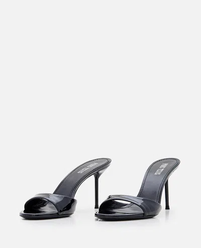 Paris Texas Patent Leather Lidia Mules 70 In Black