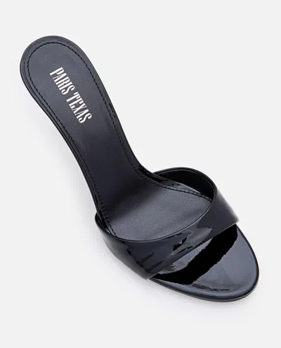 Paris Texas Patent Leather Lidia Mules 70 In Black