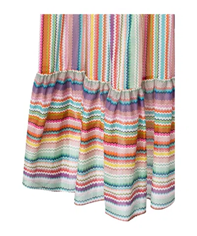 Missoni Sleeveless Zigzag-pattern Maxi Dress In Multi