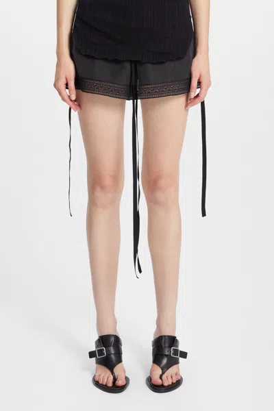 Ann Demeulemeester Bri Heeled Thong Sandals In Black