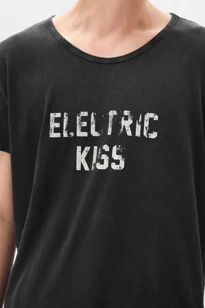 Ann Demeulemeester Idar Cropped Standard Fit T-shirt In Black