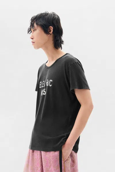 Ann Demeulemeester Idar Cropped Standard Fit T-shirt In Black