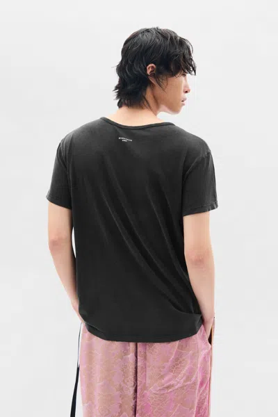 Ann Demeulemeester Idar Cropped Standard Fit T-shirt In Black