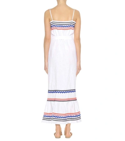 Shop Lisa Marie Fernandez Linen Dress In White