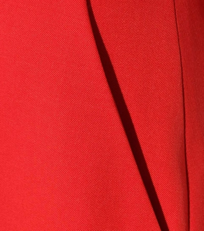 Shop Alexander Mcqueen Wool Culottes In Red