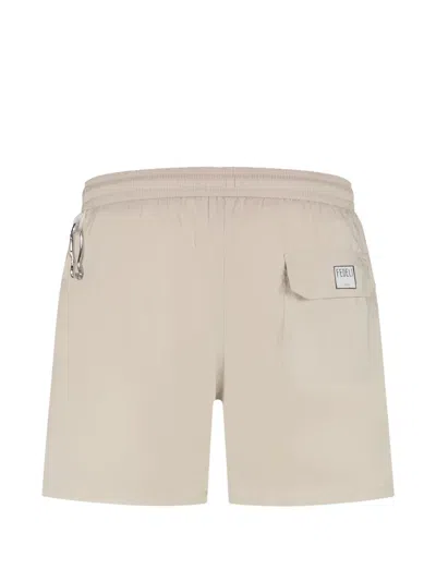 Fedeli Madeira Drawstring Swim Short In Neutral