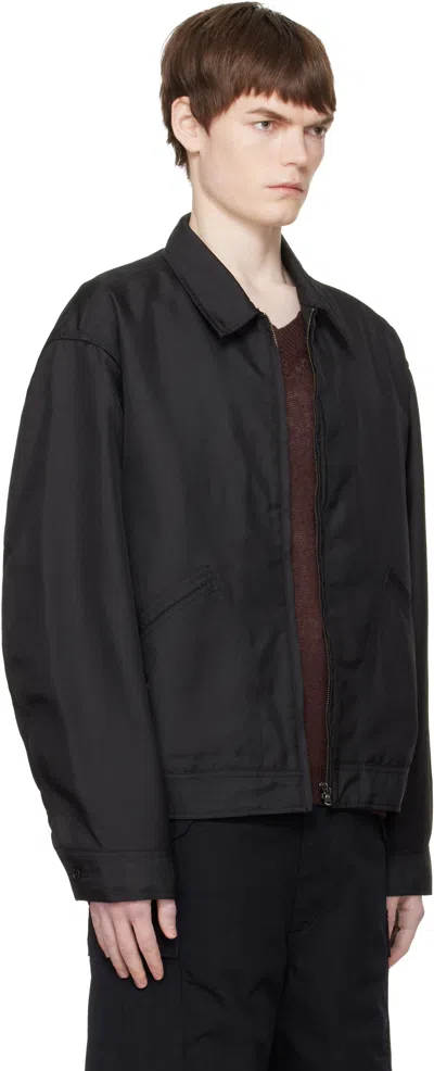 Nanamica Black Polyester Twill Deck Jacket In Black
