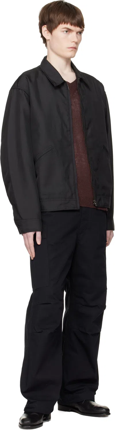 Nanamica Black Polyester Twill Deck Jacket In Black