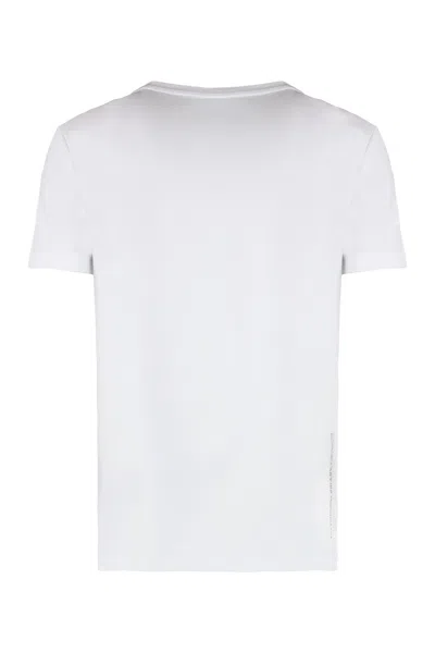 Ea7 Printed T-shirt In White