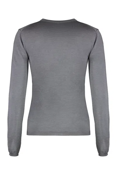 Malo Cashmere Blend Pullover In Gray